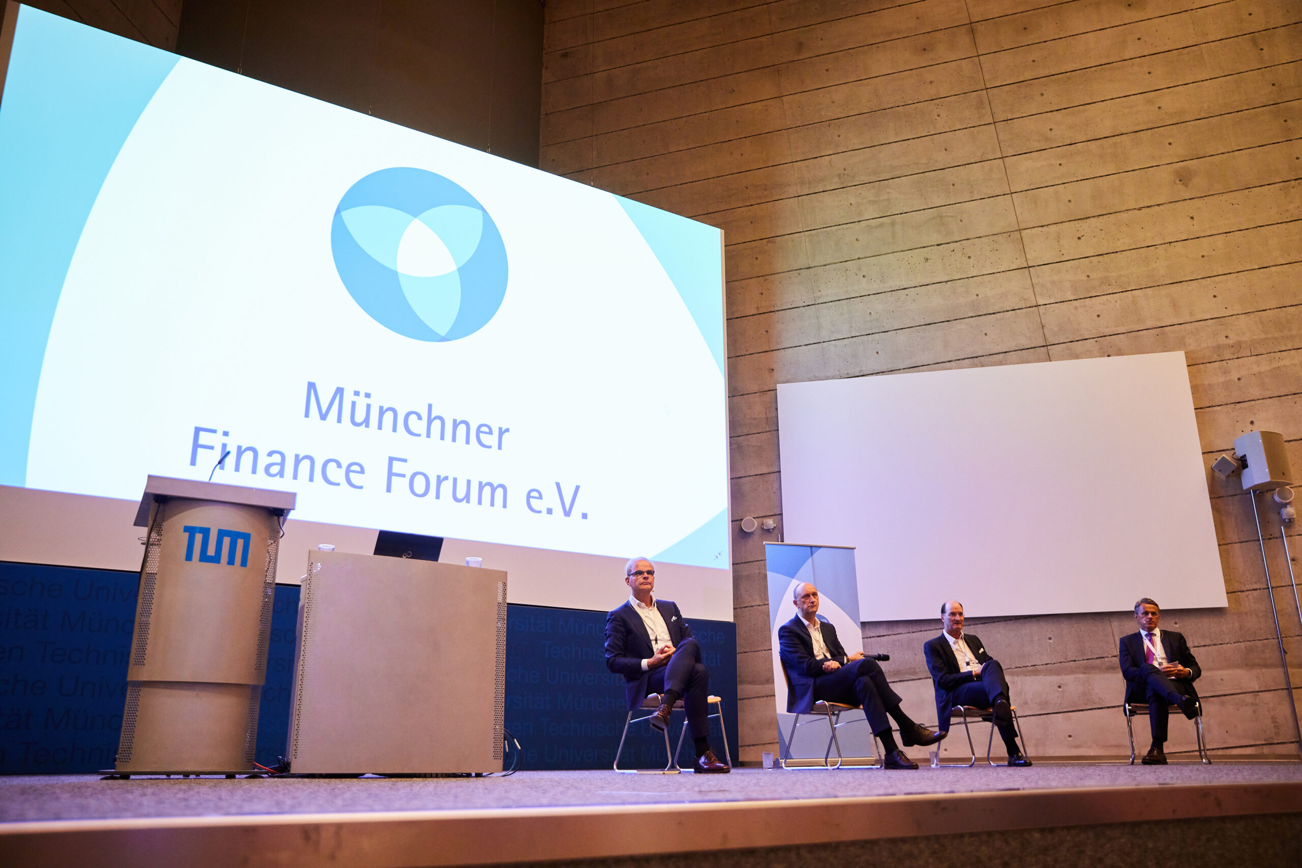 Panel at the Munich Finance Forum conference